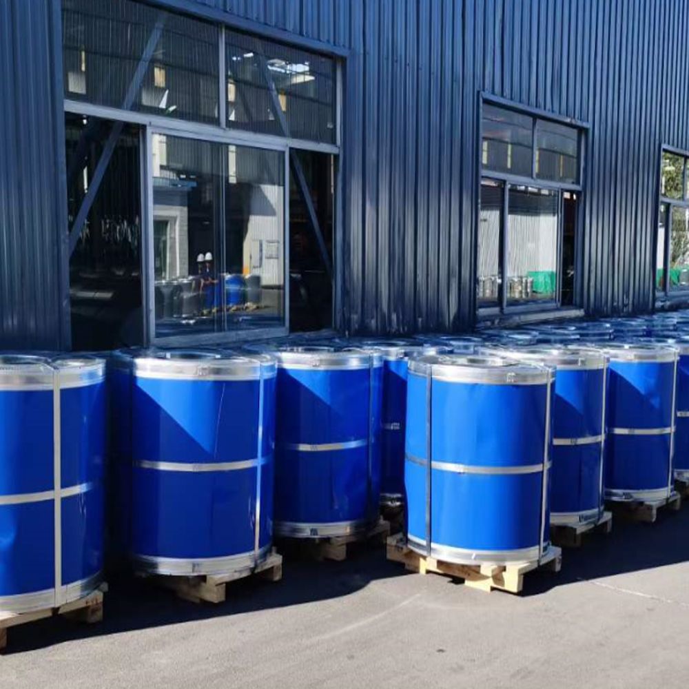 الصين مصنع 0.13-2.5 مم 215-275 جرام PPGL ملف فولاذي جالفالوم مطلي مسبقًا